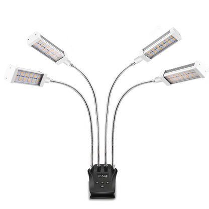 YANSUN 4-Light 96-Watt Full Spectrum Dimmable Indoor Outdoor Integrated LED Grow Light and 10-Brightness Levels
