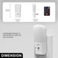 YANSUN 1W Plug-in Light Sensor Integrated LED Night Light, Vertical Mosquito Repellent, Amber, White, 2-Pack