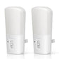 YANSUN 1W Plug-in Light Sensor Integrated LED Night Light, Vertical Mosquito Repellent, Amber, White, 2-Pack