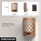 YANSUN 3.54 in. H Plug-in Dimmable Night Light 2-Pack, 3000K Warm Light, Vintage Style, US Plug