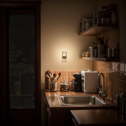 YANSUN 3.54 in. H Plug-in Dimmable Night Light 2-Pack, 3000K Warm Light, Vintage Style, US Plug