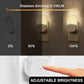 YANSUN 0.5-Watt Plug-in Integrated LED Night Light with Light Sensor, Acrylic Decoration, Warm 3000K, White, 4-Pack