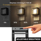 YANSUN 1-Watt Integrated LED Plug-In Night Light, Warm 3000K, Small Black Housing, Dimmable, Light Sensor, 4-Pack