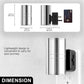 YANSUN 1W Dusk to Dawn Plug-in Night Light Metal Cylinder 3000K Warm White Dimmable LED Night Light with Chrome Finish for Bedroom Hallway Bathroom