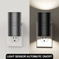 YANSUN 2-Pack 1W Dusk to Dawn Plug-in Night Lights 5000K Cool White Dimmable LED Cylinder Wall Sconce Style Night Lights for Hallway Bathroom Bedroom