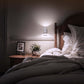 YANSUN 1-Watt Integrated LED Plug-In Night Light, Cool White 5000K, Dimmable, Light Sensor, 2-Pack for Bedroom or Hallway