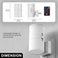 YANSUN 2-Pack 1W Dusk to Dawn Plug-in Night Lights Amber 2000K Dimmable LED Cylinder Wall Sconce Style Night Lights for Bedroom Hallway Bathroom