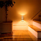 YANSUN 2-Pack 1W Dusk to Dawn Plug-in Night Lights Amber 2000K Dimmable LED Cylinder Wall Sconce Style Night Lights for Bedroom Hallway Bathroom