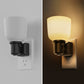 YANSUN Plug-in Dimmable LED Night Light Wine Glass Style 3000K Warm White Auto Sensor Night Lamp for Bedroom Hallway Bathroom