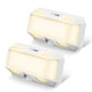 1-Light Dimmable LED Night Light Plug in with Dusk to Dawn Sensor, 3000K 0-250LM for Bathroom, Hallway, Bedroom (2-Pack)