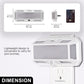 1-Light Dimmable LED Night Light Plug in with Dusk to Dawn Sensor, 3000K 0-250LM for Bathroom, Hallway, Bedroom (2-Pack)