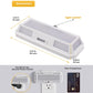 YANSUN 1.5W Plug-In Dusk to Dawn Night Light, Solar-Style Wall Light, White Housing, Warm 3000K LED, Slide Dimmer, US 2-Prong Plug