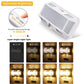 YANSUN 1.5W Plug-In Dusk to Dawn Night Light, Solar-Style Wall Light, White Housing, Warm 3000K LED, Slide Dimmer, US 2-Prong Plug