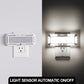 YANSUN 1 Pack2W Light Sensor Integrated LED Night Light, Solar-Style Wall Lamp, White, Cool White 5000K, Plug-in