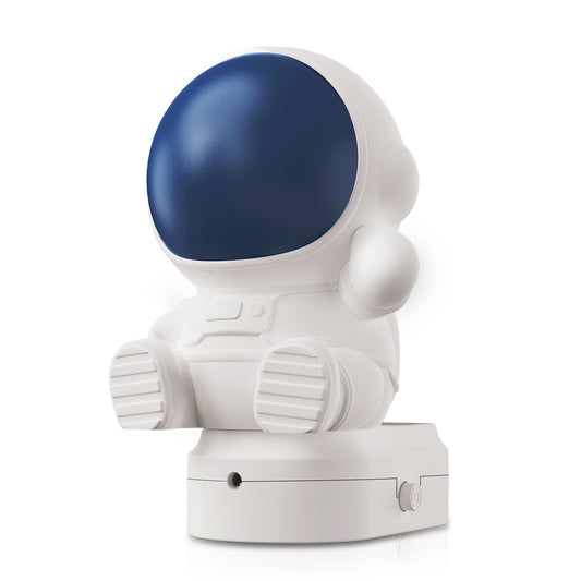 YANSUN 1-Pack 0.5W Plug-In Light Sensor Night Light, Astronaut Design, 3000K White & RGB Gradient, Button Color Adjustment, US Plug