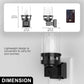 YANSUN 2-Pack 0.6W Plug-in Candle Night Lights, Black Wood Grain, Warm White 3000K, Adjustable C7 LED Filament