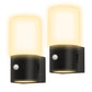LED Motion Sensor Night Light Plug in 2-Pack, 100LM Dimmable, 3000K Soft White, Auto On/Off for Hallway, Bedroom