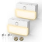 1-Light LED Motion Sensor Night Light, Rechargeable LED Night Light, 35LM Soft White for Stairs, Hallway (2-Pack)