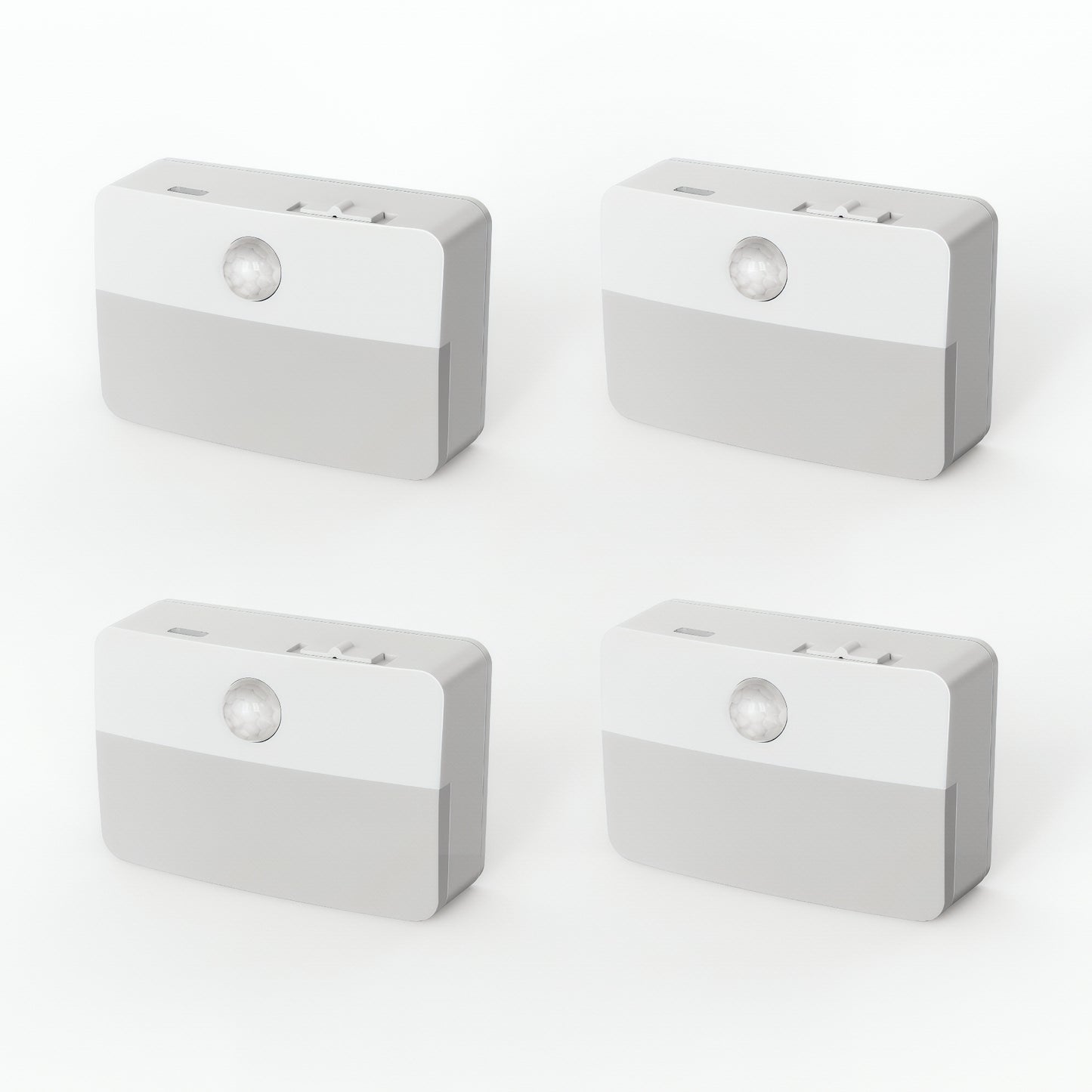 YANSUN 4-Pack 0.6W Motion Sensor Night Lights, Warm White 3000K, Magnetic & 3M Mount, Auto ON/OFF, Bedroom & Hallway