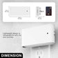 1-Light White Dimmable LED Night Light Plug in with Dusk-to-Dawn Sensor, Soft White 3000K for Bedroom, Hallway 2 Pack