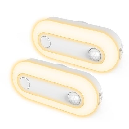 Motion Sensor Dusk to Dawn Night Light Plug in [2-Pack], Dimmable 30/60/100LM for Hallway, Bedroom, Kids Room
