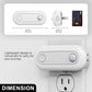 Motion Sensor Dusk to Dawn Night Light Plug in [2-Pack], Dimmable 30/60/100LM for Hallway, Bedroom, Kids Room