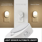 LED Motion Sensor Night Light [2-Pack], Dusk to Dawn & Motion Activated, Dimmable 30/60LM for Bathroom, Hallway, Kitchen