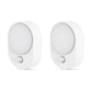 LED Motion Sensor Night Light [2-Pack], Dusk to Dawn & Motion Activated, Dimmable 30/60LM for Bathroom, Hallway, Kitchen