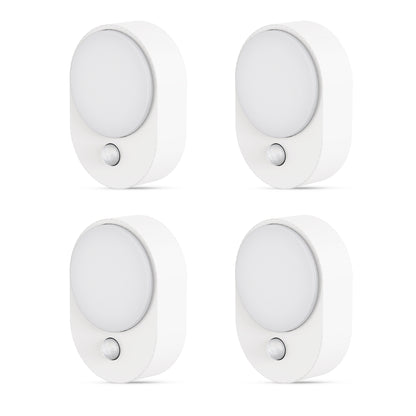 LED Motion Sensor Night Light [2-Pack], Dusk to Dawn & Motion Activated, Dimmable 30/60LM for Bathroom, Hallway, Kitchen