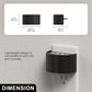 YANSUN 2-Pack 0.5W Plug-in Night Light with Dusk to Dawn Sensor, Semi-Arc Up & Down Wall Light, 3000K Warm White