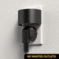 YANSUN 2-Pack 0.5W Plug-in Night Light with Dusk to Dawn Sensor, Semi-Arc Up & Down Wall Light, 3000K Warm White