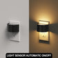 YANSUN 2-Pack 0.5W Plug-in Night Light with Dusk to Dawn Sensor, Semi-Arc Up & Down Wall Light, 3000K Warm White