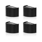 YANSUN 4-Pack 0.5W Plug-in Night Light with Photo Sensor, Semi-Arc Up & Down Wall Light, 3000K Warm White