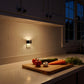 YANSUN 2-Pack 0.5W Plug-in Night Light with Dusk to Dawn Sensor, Semi-Arc Up & Down Wall Light, 3000K Warm White