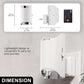 YANSUN 2-Pack 1W White Plug-In Night Lights, Cylindrical Up-Down Wall Lamps, Sliding Dimming, Warm 3000K
