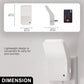 YANSUN 2-Pack 1W White Plug-In Night Lights, L-Shaped Wall Lamps with Warm 3000K Light, Three-Level Dimming, Easy US Installation