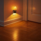 YANSUN 2W Integrated LED Plug-In Night Light, Black Candle Drip Design, Amber 1600K, Up & Down Beam, Flicker Effect, 2-Pack