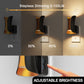 YANSUN 2-Pack 1W LED Plug-In Night Light with Hourglass Waist Design, Up/Down Light, Adjustable Slide Dimmer 0%-100%, Warm 3000K