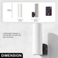 YANSUN 1-Watt Plug-in Frosted LED Night Light 3000K Warm Glow with Dimmable Control and Full Cylindrical Shade (2-Pack)