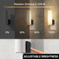 YANSUN 1-Watt Plug-in Frosted LED Night Light 3000K Warm Glow with Dimmable Control and Full Cylindrical Shade (2-Pack)