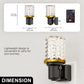 YANSUN 1-Watt Integrated LED Plug-In Night Light, White 5000K, Diamond Crystal Shade, Slide Adjustable, Light Sensor, 1-Pack