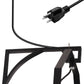YANSUN 20 in 5-Blade Dual Mount Fan Light with Remote Control, Black, 110-220V, Hardwired