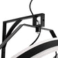 YANSUN 20 in 5-Blade Dual Mount Fan Light with Remote Control, Black, 110-220V, Hardwired