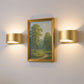 YANSUN 2-Pack Lantern Indoor Wall Sconce Champagne Gold Metal G9 Wall Light Decorative Hallway Bedroom Living Room Fixture