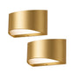 YANSUN 2-Pack Lantern Indoor Wall Sconce Champagne Gold Metal G9 Wall Light Decorative Hallway Bedroom Living Room Fixture