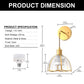 YANSUN 7.3 in. 1 Light Copper Plated Traditional Smart Home Wall Sconce with Dome Clear Segmented Glass Shade (2-Pack)