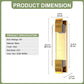 YANSUN Wall Sconce with Bubble Crystal Column, French Gold Finish, Integrated LED Adjustable Color Temperature, 15.7-Inch