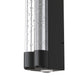 YANSUN Wall Sconce with Multi-Faceted Bubble Columns, Sand Black Finish, Integrated LED 3000K, Modern Design, 15.7-Inch