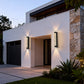 YANSUN Wall Sconce with Multi-Faceted Bubble Columns, Sand Black Finish, Integrated LED 3000K, Modern Design, 15.7-Inch
