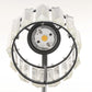 24 in. 3-Light Black Square Crystal Bathroom 3CCT Integrated LED Vanity Light Fixture